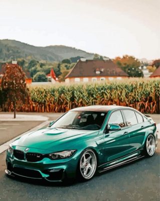 Green BMW F80 M3 Car Paint By Numbers