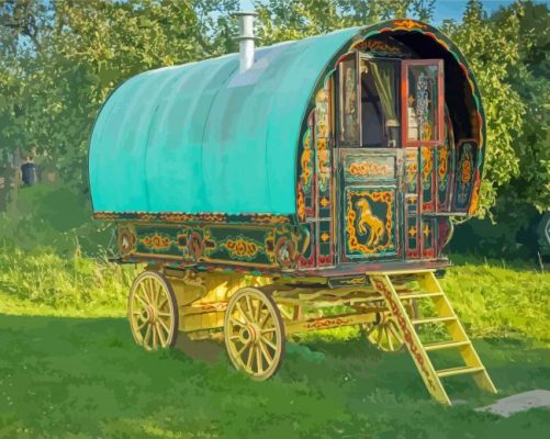 Gypsy Wagon Paint By Numbers