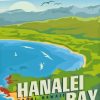 Hanalei Bay Hawaii Poster Paint By Numbers