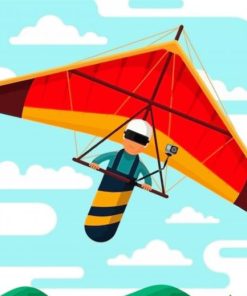 Hang Gliding Art Paint By Numbers