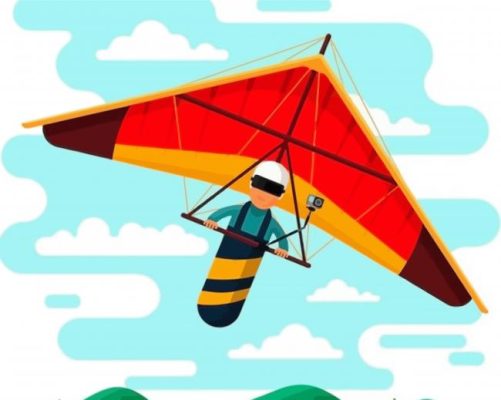 Hang Gliding Art Paint By Numbers