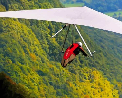 Hang Gliding Air Sport Paint By Numbers