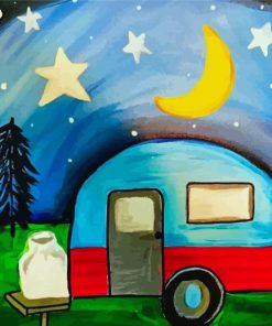 Happy Camper Art Paint By Numbers