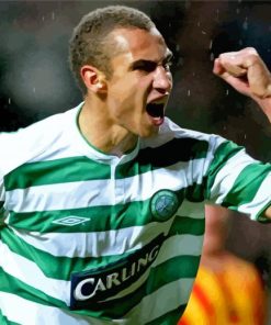 Henrik Larsson Celtic Player Paint By Numbers