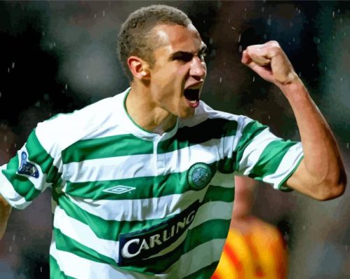 Henrik Larsson Celtic Player Paint By Numbers