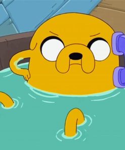 Jake The Dog Bathing Paint By Numbers