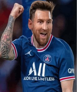 Lionel Messi PSG Paint By Numbers