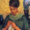 Mary Cassatt Woman Sewing Paint By Numbers