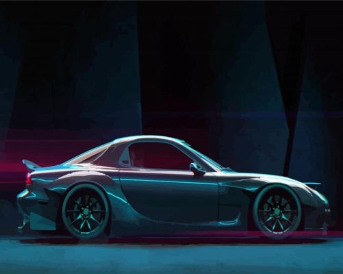 Mazda RX 7 Paint By Numbers