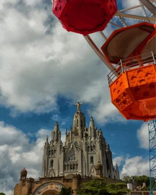 Mount Tibidabo View Paint By Numbers