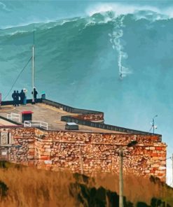 Nazare Portugal Big Wave Paint By Numbers