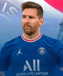 PSG Player Messi Paint By Numbers