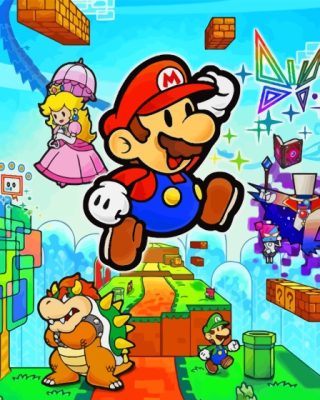 Paper Mario Game Paint By Numbers