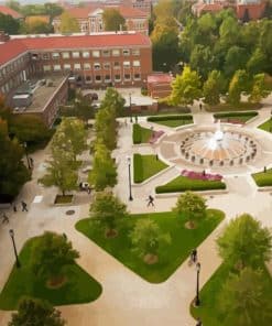 Purdue University Overhead View Paint By Numbers