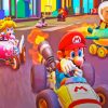 Racing Game Mario Kart Paint By Numbers