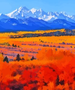 Rocky Mountains Forest Fall Paint By Numbers