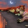 Romantic Tigers In Love Paint By Numbers
