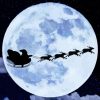 Santa Claus Moon Silhouette Paint By Numbers