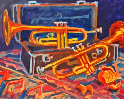 Still Life Trumpet Paint By Numbers