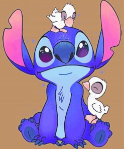 Stitch And Ducks Art Paint By Numbers