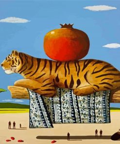 Surrealistic Animal Tiger Paint By Numbers