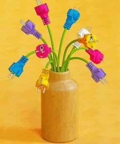 Surrealist Flowers Vase Paint By Numbers