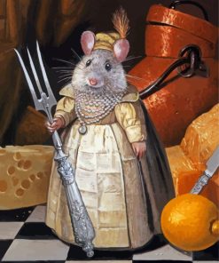 Surrealist Mouse Animal Paint By Numbers