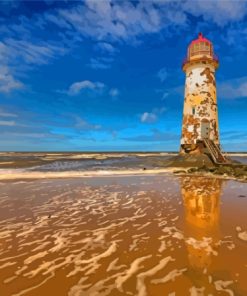 Talacre Lighthouse North Coast Wales Paint By Numbers
