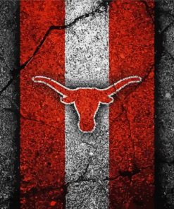 Texas Longhorns Football Logo Art Paint By Numbers