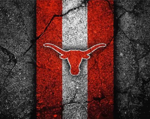 Texas Longhorns Football Logo Art Paint By Numbers