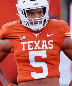 Texas Longhorns Football Player Paint By Numbers