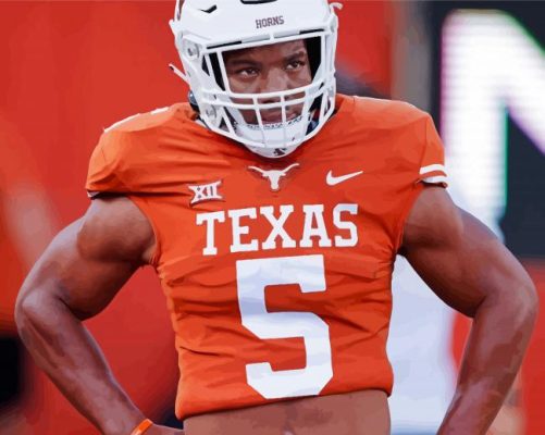 Texas Longhorns Football Player Paint By Numbers