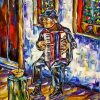 The Accordion Player Art Paint By Numbers