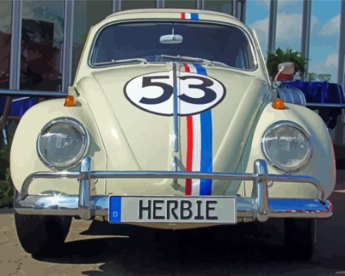 The Herbie Car Paint By Numbers