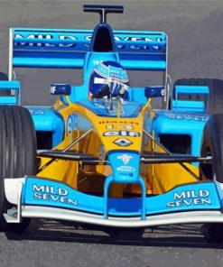 The Renault R202 Formula One Car Paint By Numbers