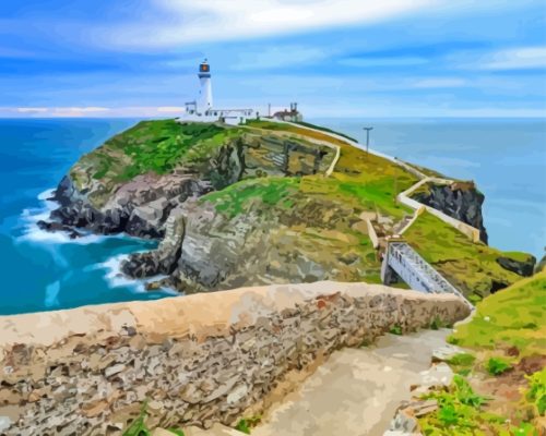 The South Stack Island Paint By Numbers