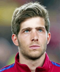 The Spanish Player Sergi Roberto Paint By Numbers