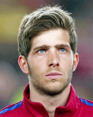 The Spanish Player Sergi Roberto Paint By Numbers