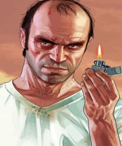 Trevor Philips Grand Theft Auto Paint By Numbers