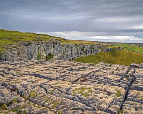 UK Malham Cove Paint By Numbers