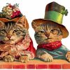 Victorian Animals Cats Paint By Numbers