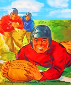 Vintage 1945 Football Paint By Numbers