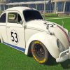 Vintage Herbie Car Paint By Numbers