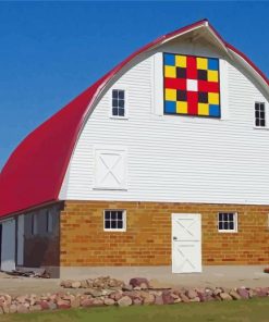 Aesthetic Barn With Quilt Paint By Numbers
