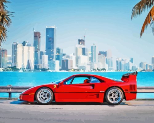 Aesthetic Ferrari F40 Paint By Numbers