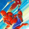 Aesthetic Iron Man And Spiderman Paint By Numbers