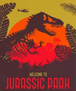 Aesthetic Jurassic Park Paint By Numbers