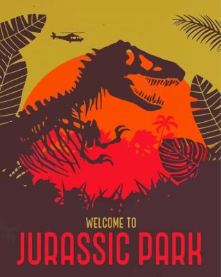 Aesthetic Jurassic Park Paint By Numbers