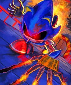 Aesthetic Metal Sonic Paint By Numbers