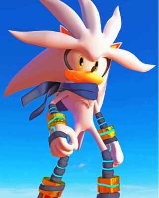 Aesthetic Silver The Hedgehog Paint By Numbers